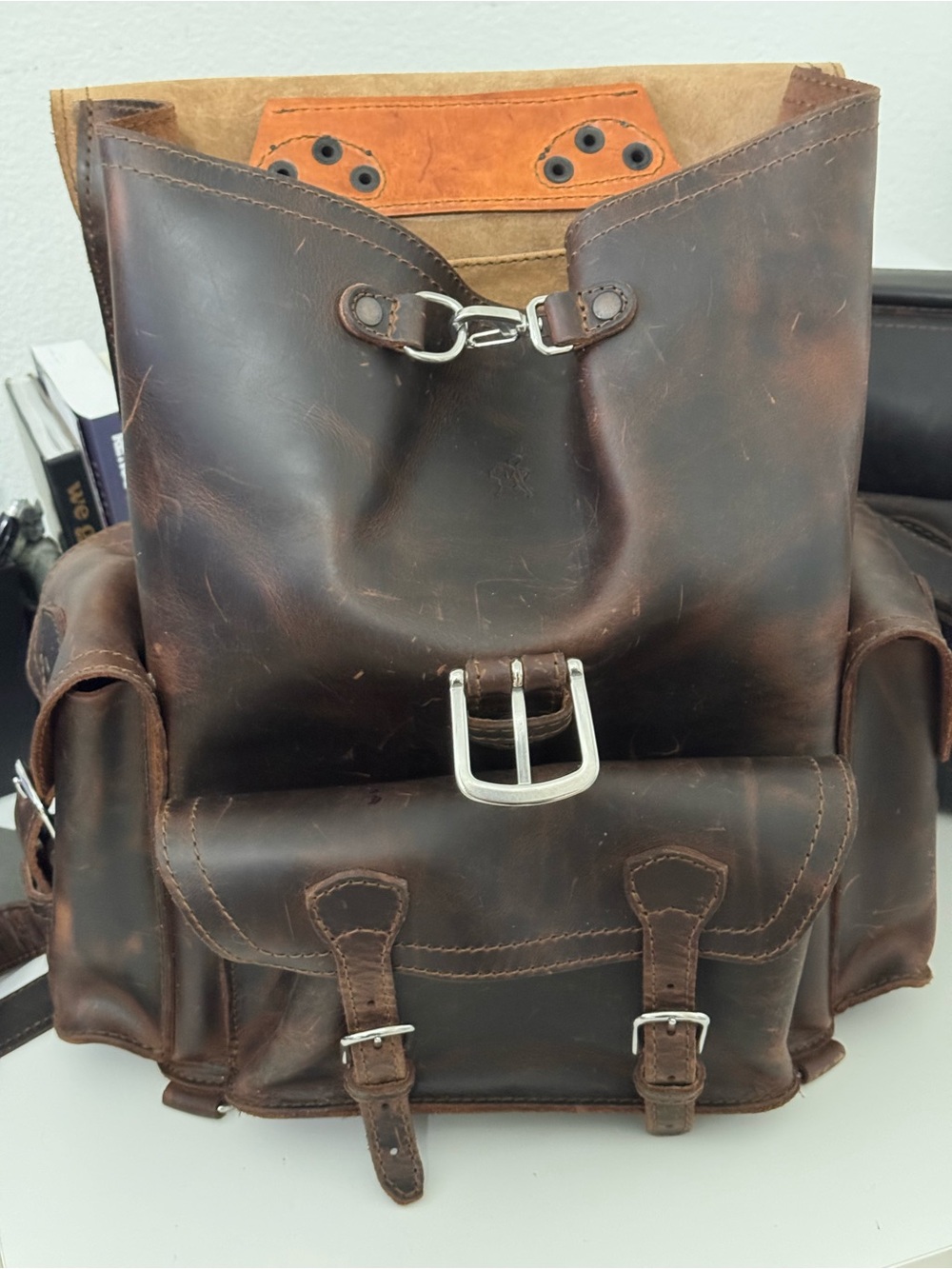Saddleback Leather - Thin Front Pocket Backpack - Picture 7 of 9